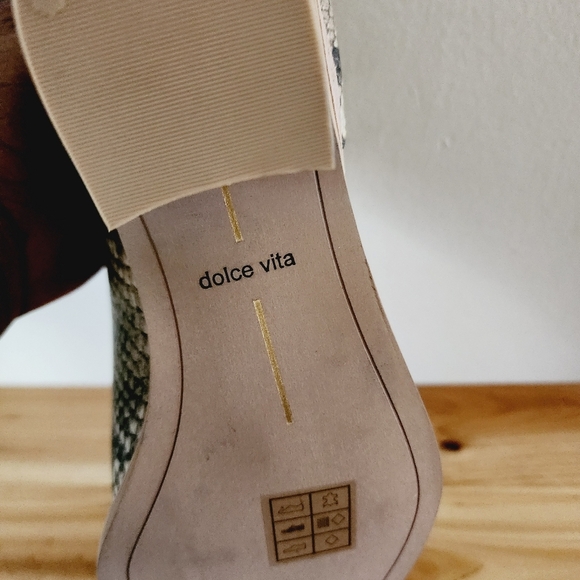 NWOB Dolce Vita Sonni Ankle Booties Womens 8 Brown Snakeskin Boots Shoes $ - Picture 9 of 10